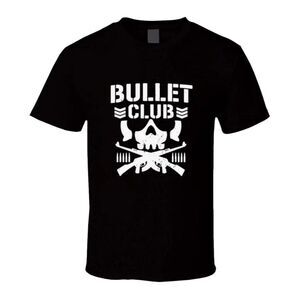 Bullet Club T-Shirt 2XL Black Pro-Wrestling Bullet Logo Front & Back Cotton